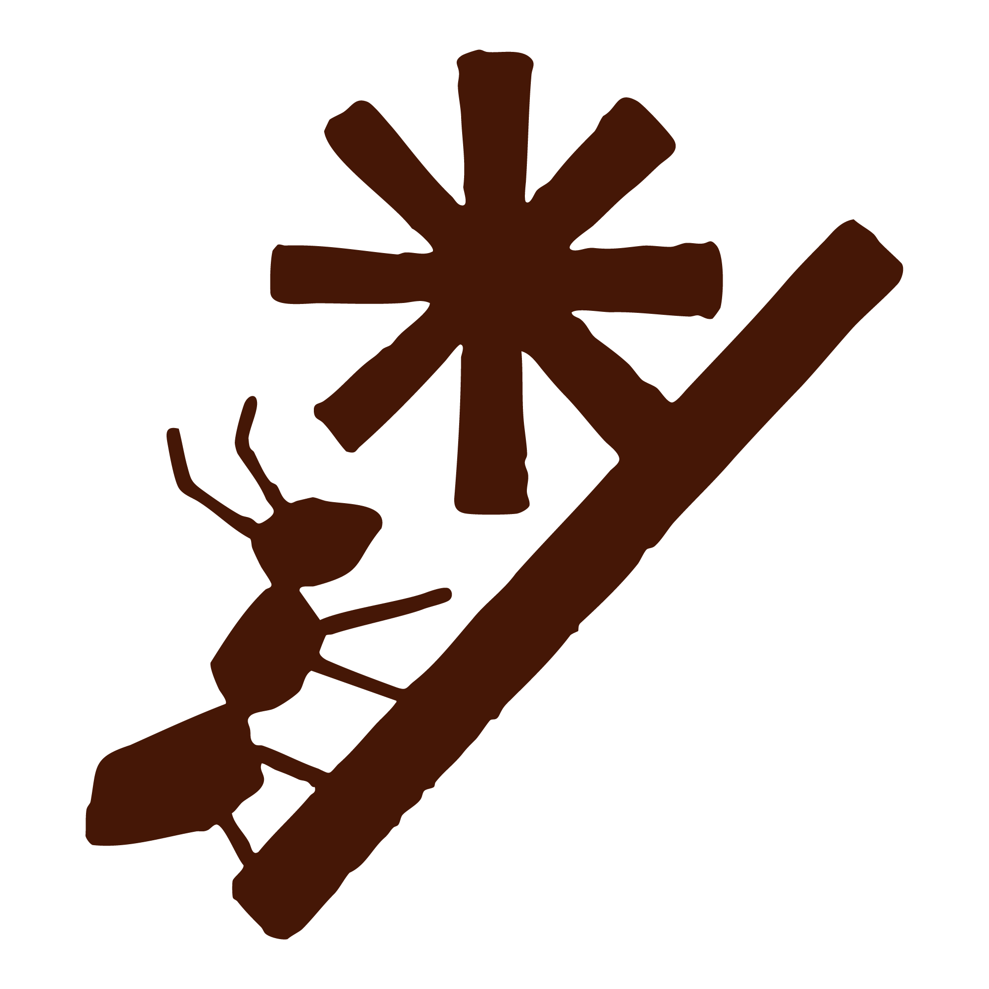 Launch Farm ant pushing an asterisk uphill